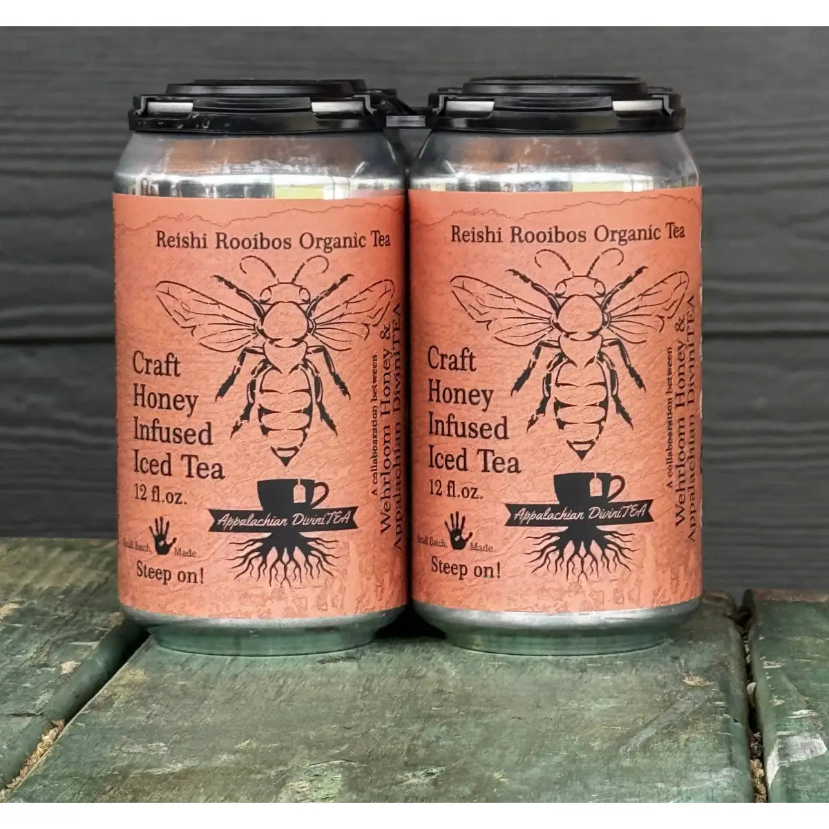 Organic Iced Tea with Honey - Reishi Rooibos Chai - Wehrloom Honey