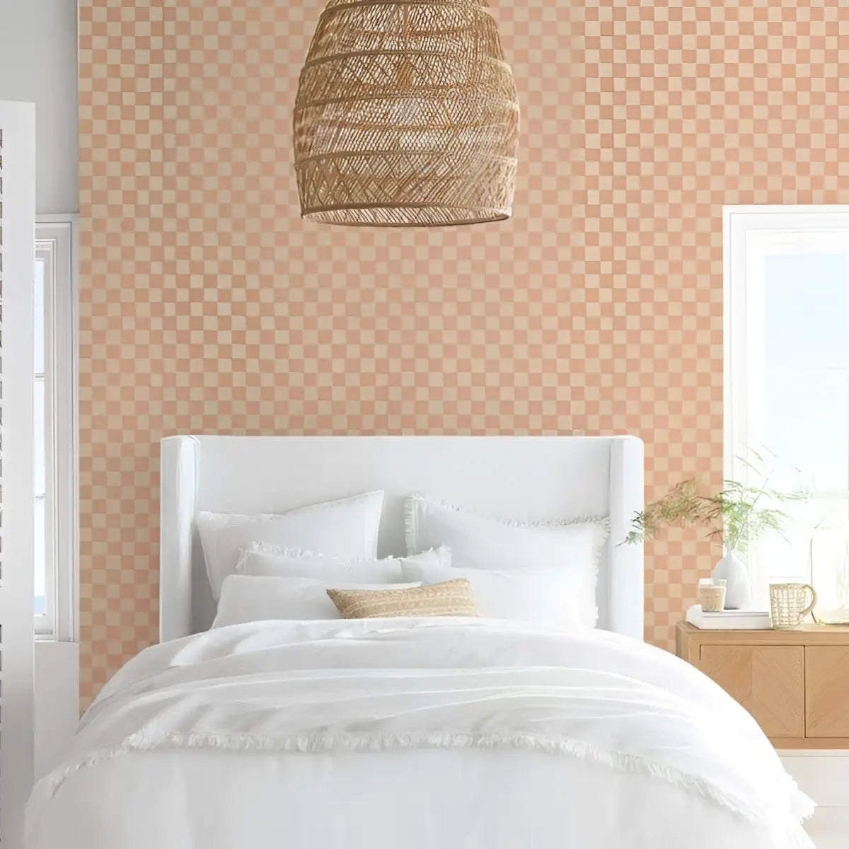 Rhea Wallpaper - Petite Checkerboard - by Thread Mama - Loomwell Home Goods
