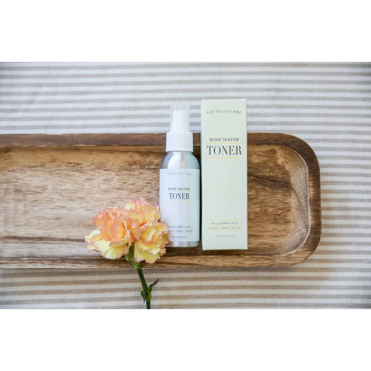 Rose Water Toner Face Mist - Natural - The Yellow Bird