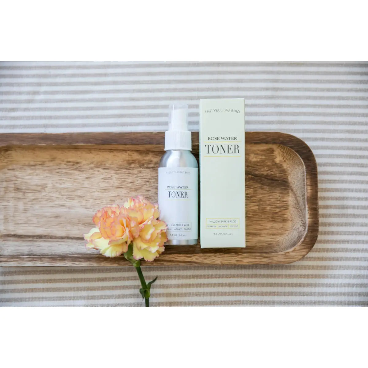 Rose Water Toner Face Mist - Natural - The Yellow Bird