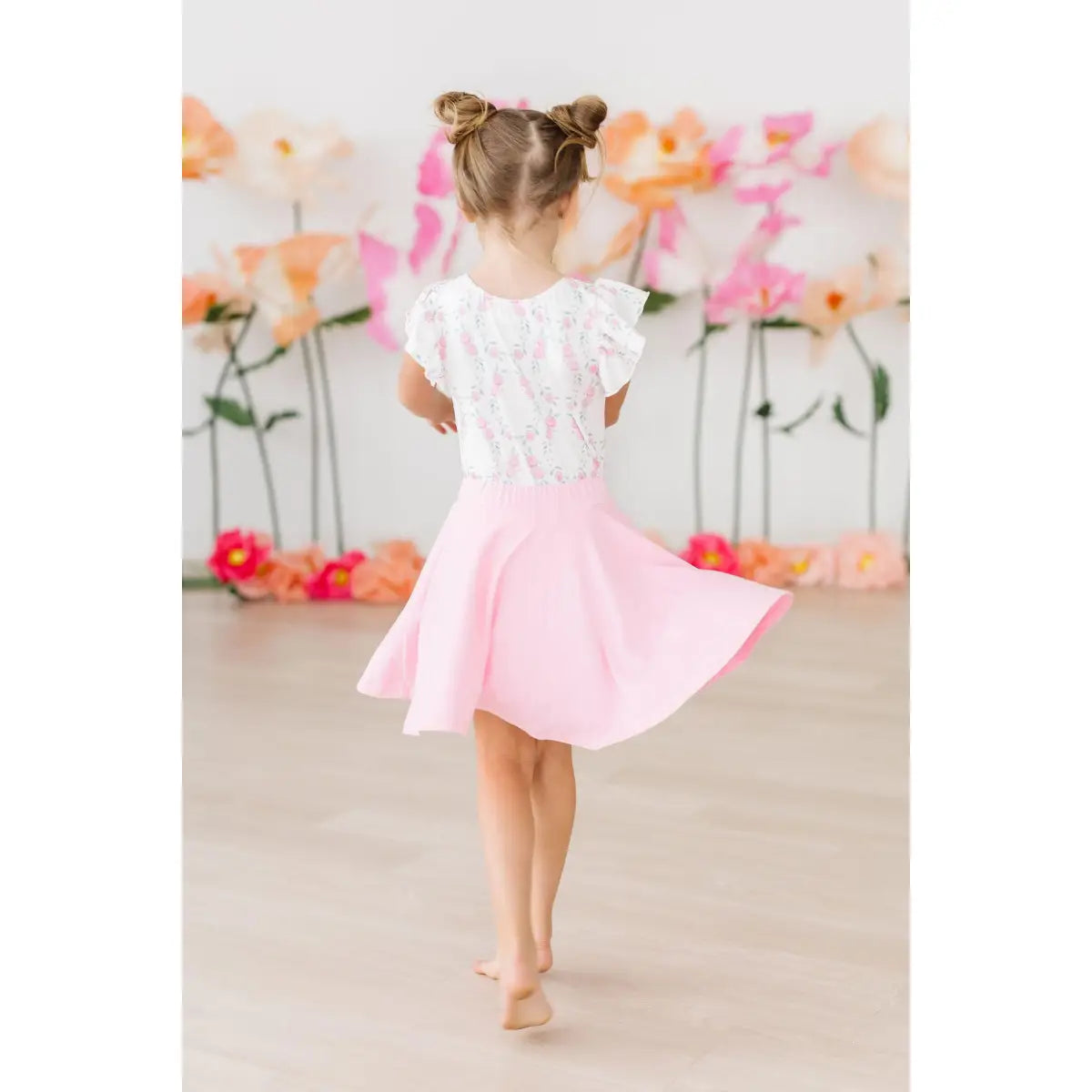 Flutter Sleeve Leotard - Rosie Posie - Mila & Rose ®