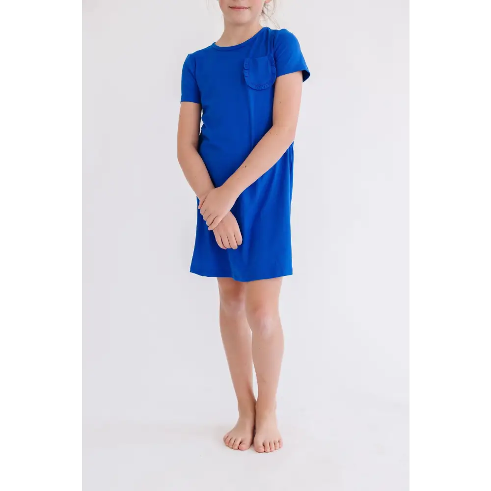 Royal Blue T-Shirt Dress - Mila & Rose ®