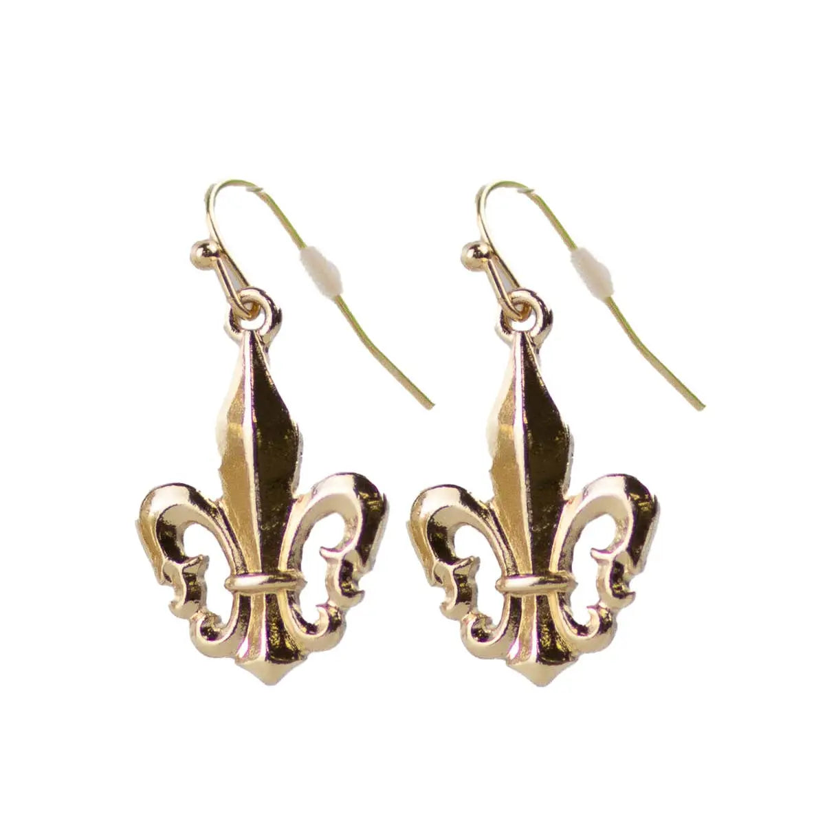 Fleur de Lis Earrings - Gold - The Royal Standard
