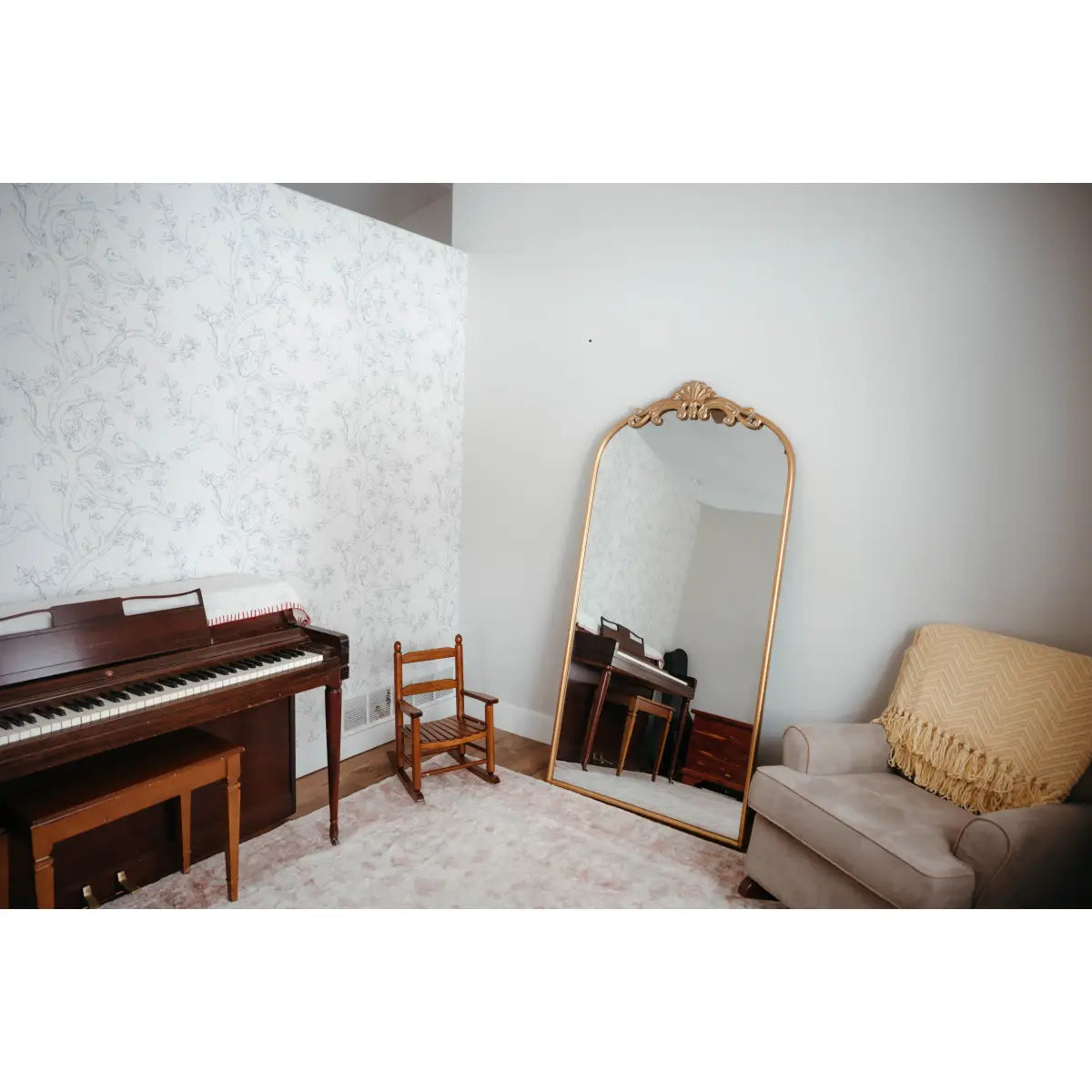Ruby Wallpaper - Birds in Branches - by Ali Anni - Loomwell Home Goods