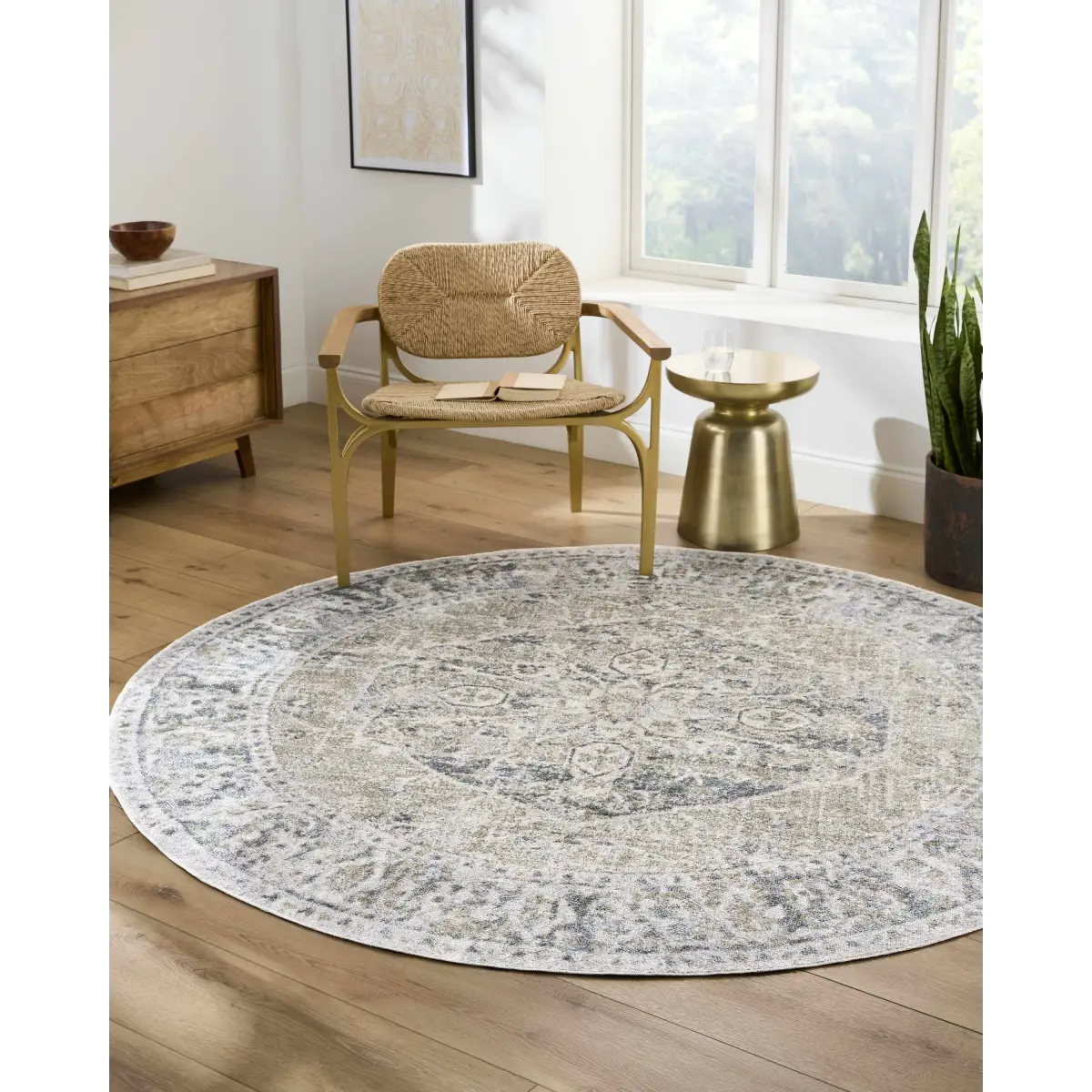 Rudo Blue Washable Area Rug - Boutique Rugs
