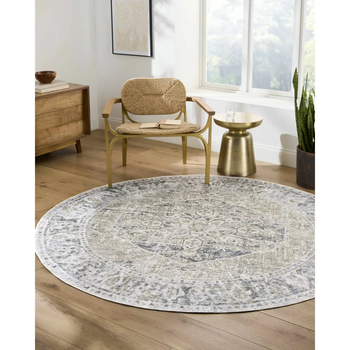 Rudo Blue Washable Area Rug - Boutique Rugs