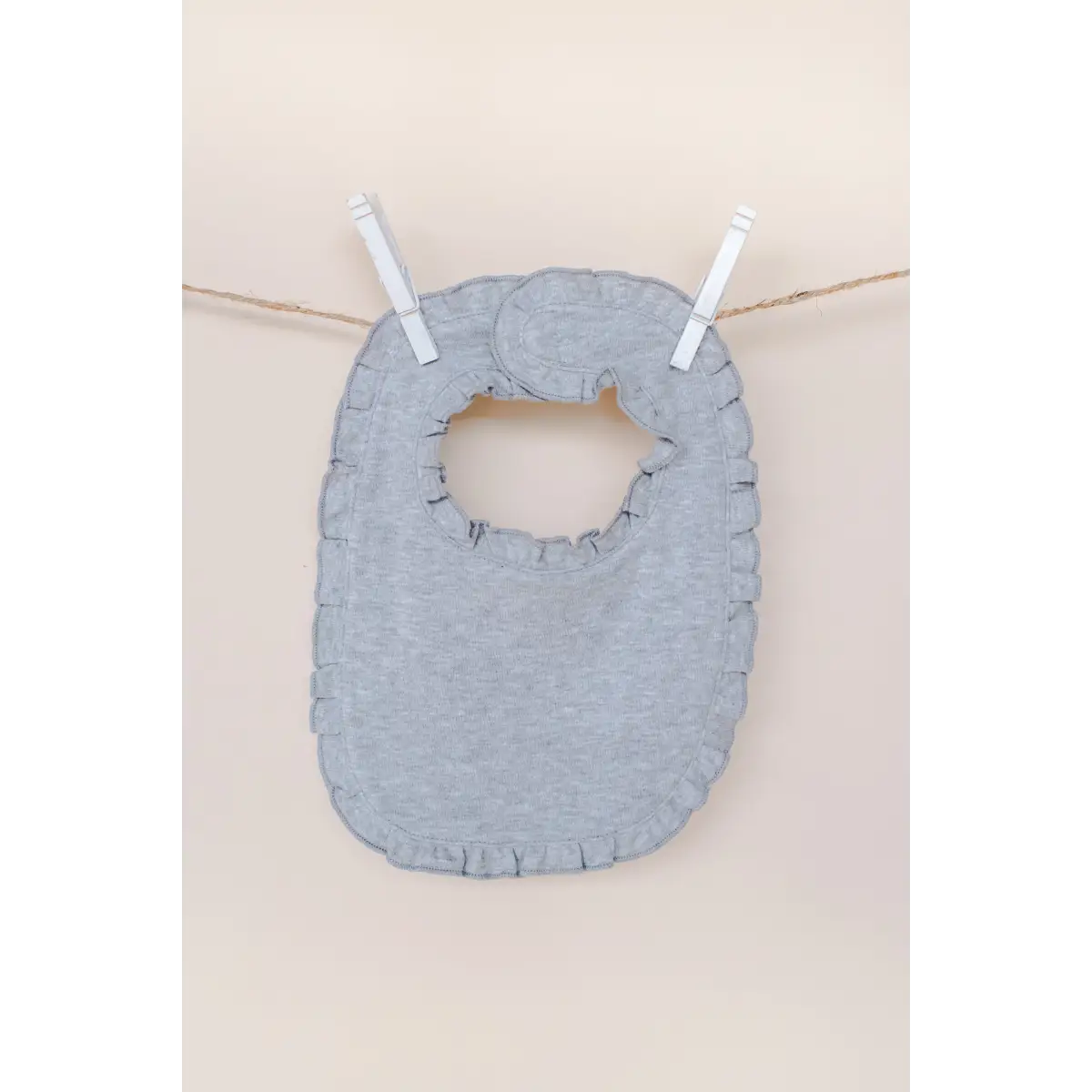 Ruffle Baby Bibs - Grey / One Size - ARB Blanks