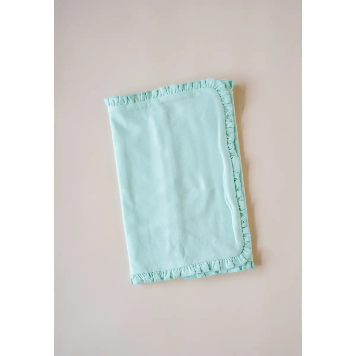 Ruffle Burp Cloths - Mint / One Size - ARB Blanks