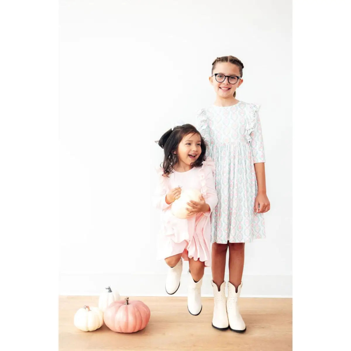 Ruffle Twirl Dress - Petal Pink - Mila & Rose ®