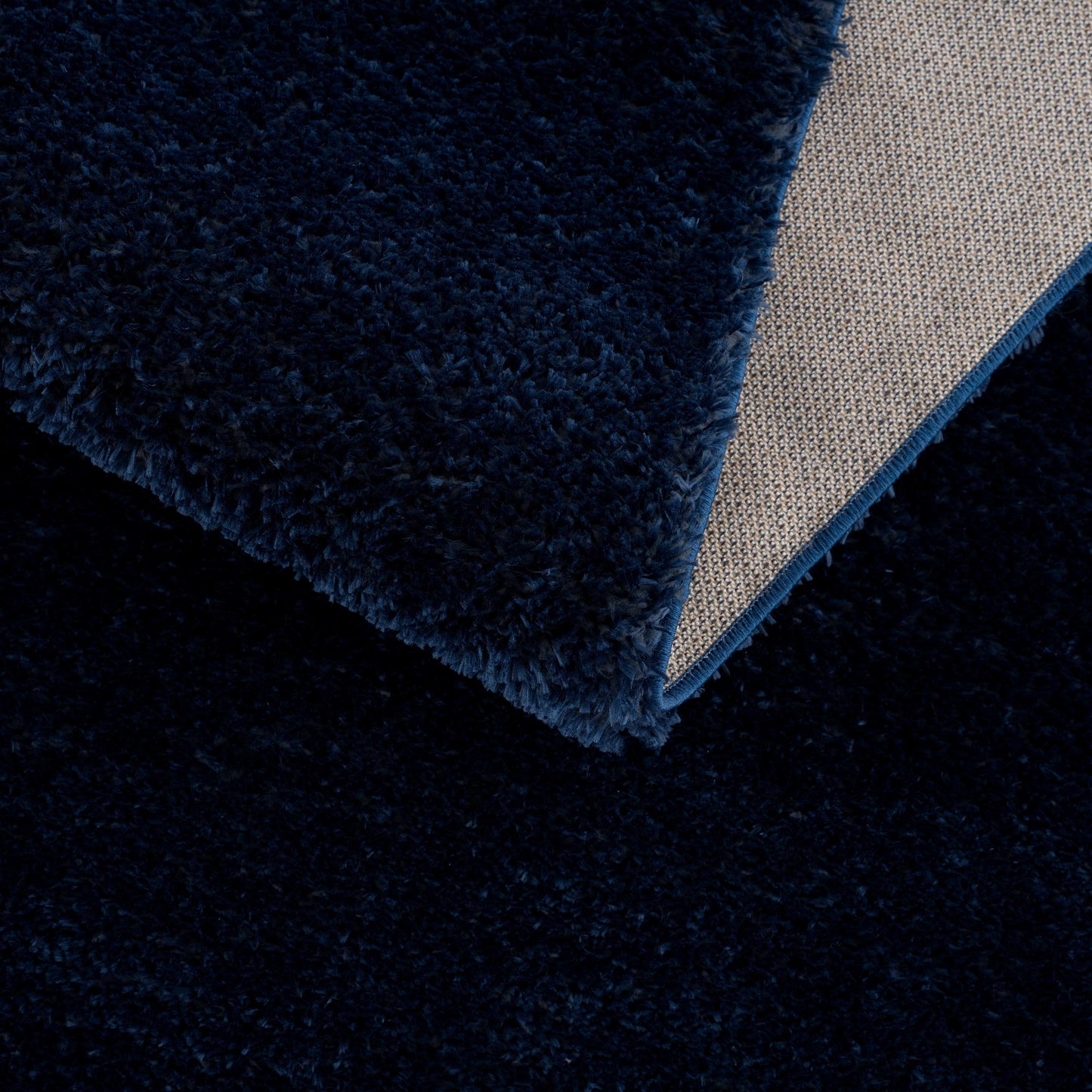 Heavenly Solid Navy Blue Shag Rug - Clearance - Boutique Rugs
