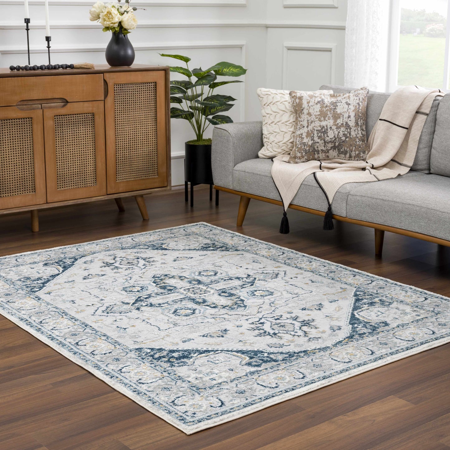 Liverpool Blue Area Rug - Clearance - Boutique Rugs