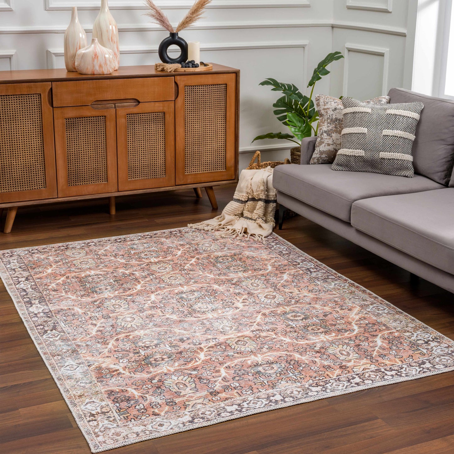 Bian Washable Distressed Rug - Limited Edition - Boutique Rugs