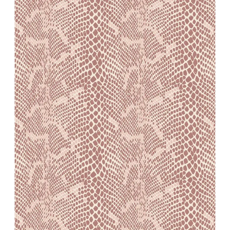Salazar Wallpaper - Snakeskin - by Zenclover - Sample 1 foot by 1 foot / Blush - Loomwell Home Goods