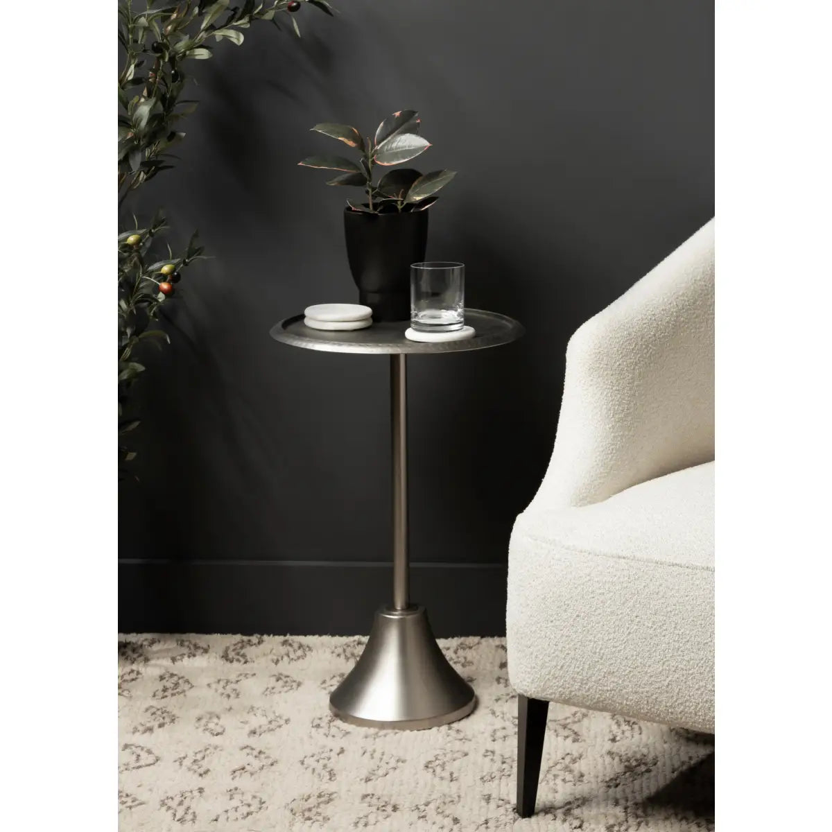 Sanzo Metal Side Table or Plant Stand - kateandlaurel
