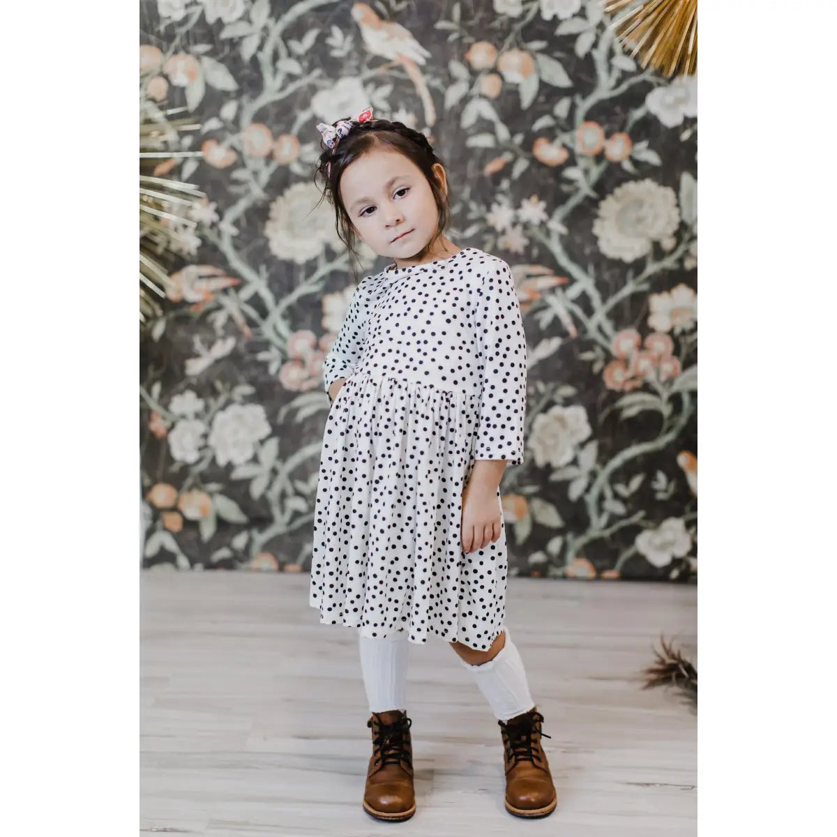 Pocket Twirl Dress - Scattered Dot - Mila & Rose ®
