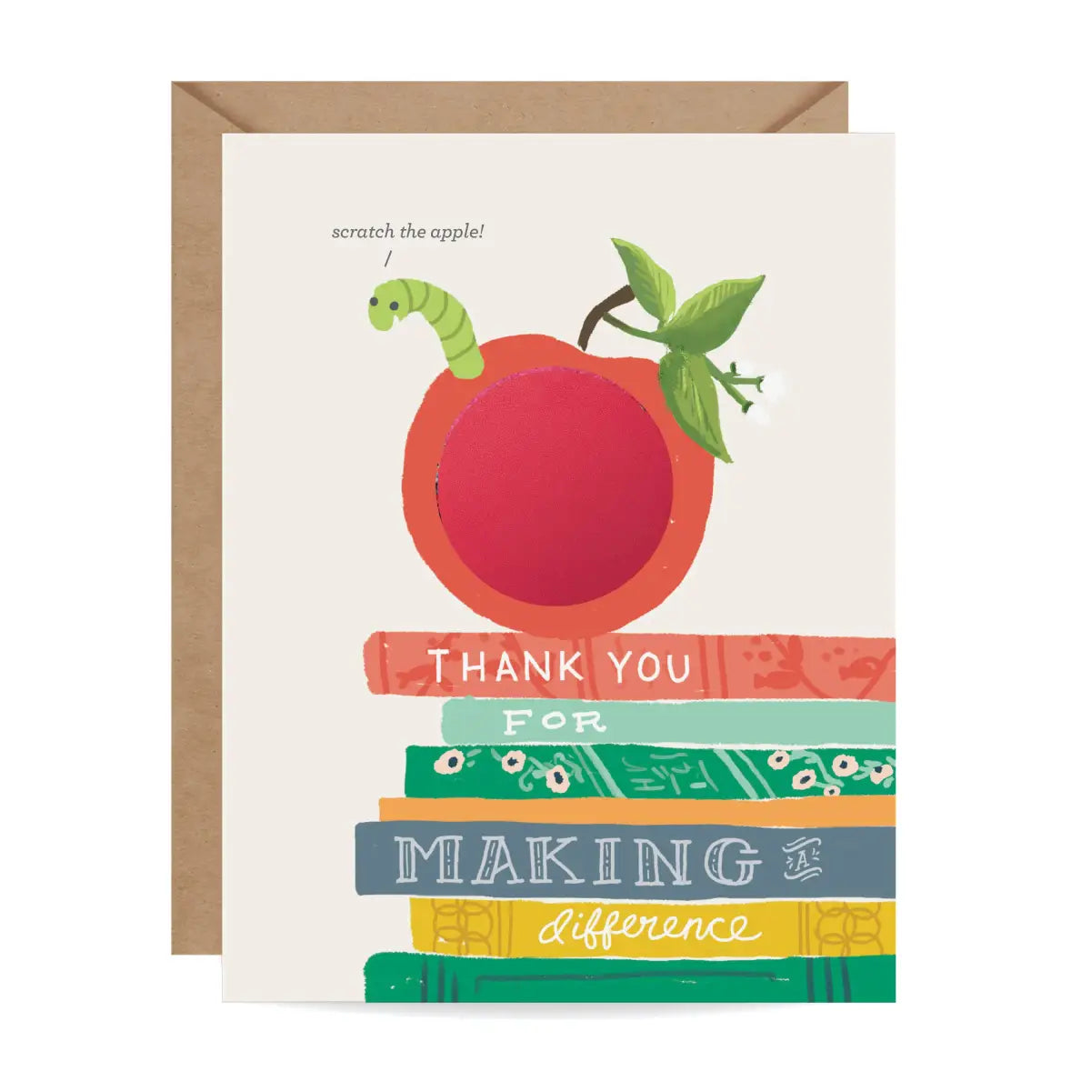 Scratch-Off Greeting Card - Teacher Thank - Inklings Paperie