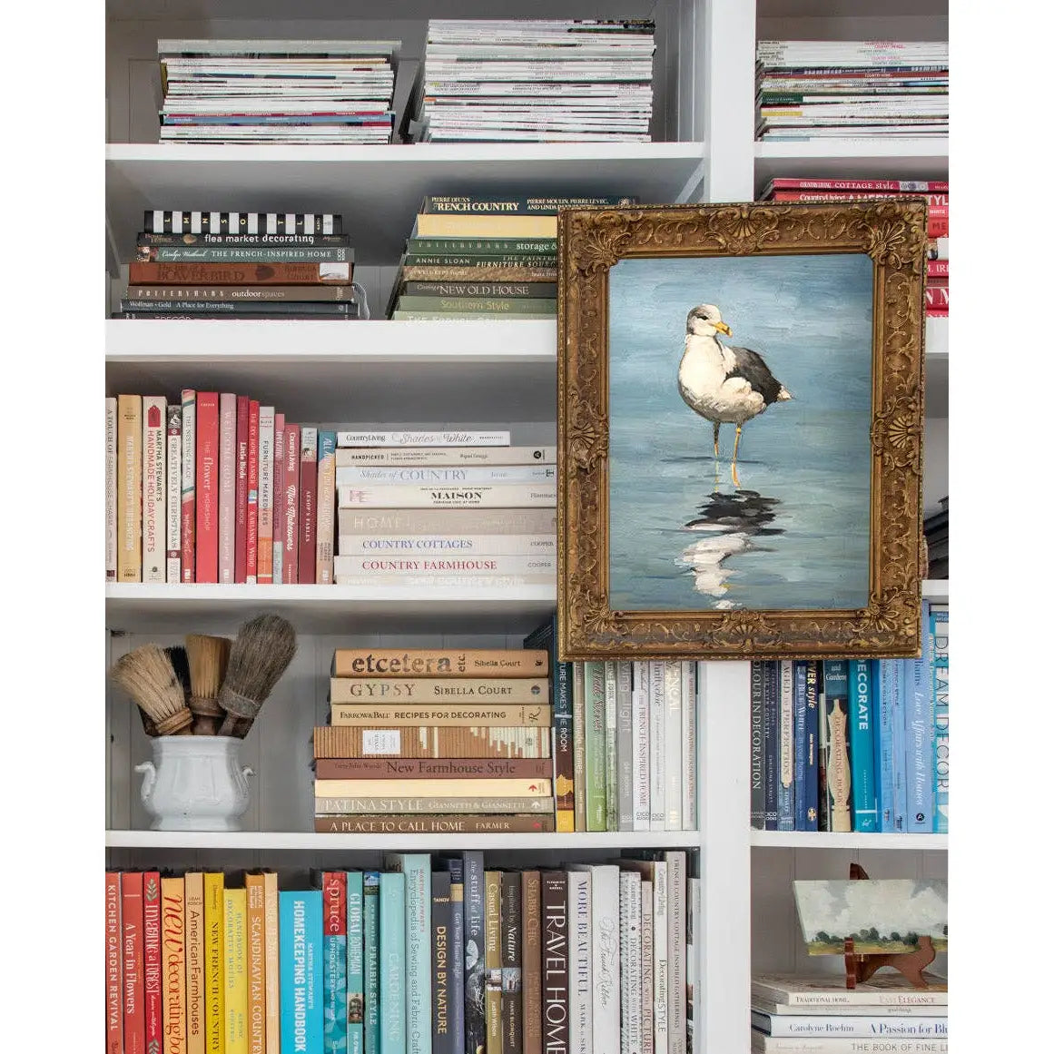 Art Print - Seagull Coastal Painting - 5x7 - Miss Mustard Seed