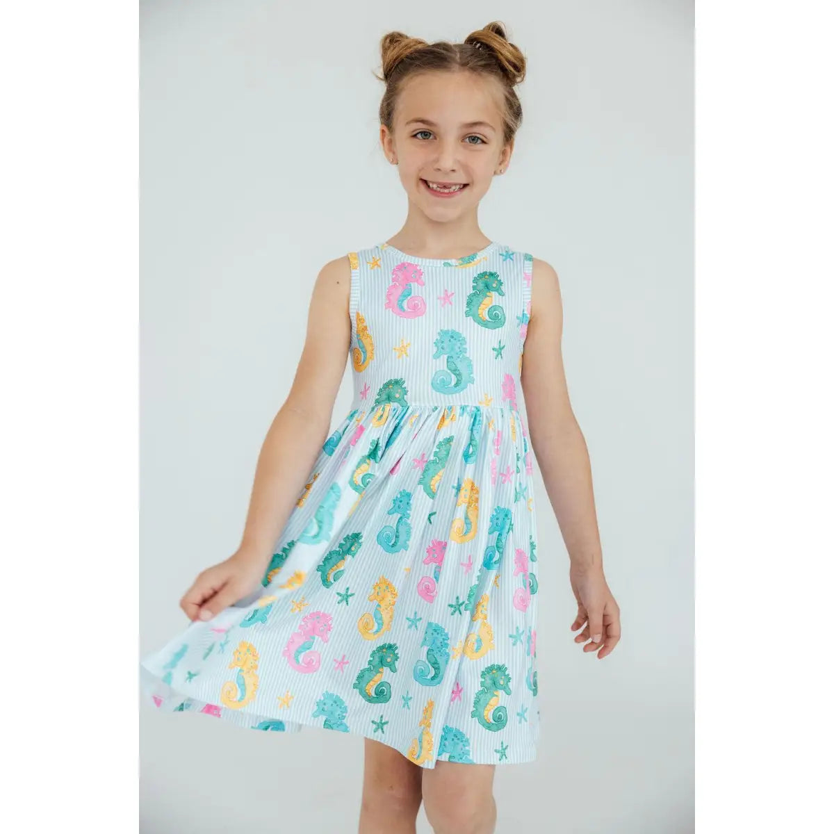 Seahorse Swirl Tank Twirl Dress - Mila & Rose ®