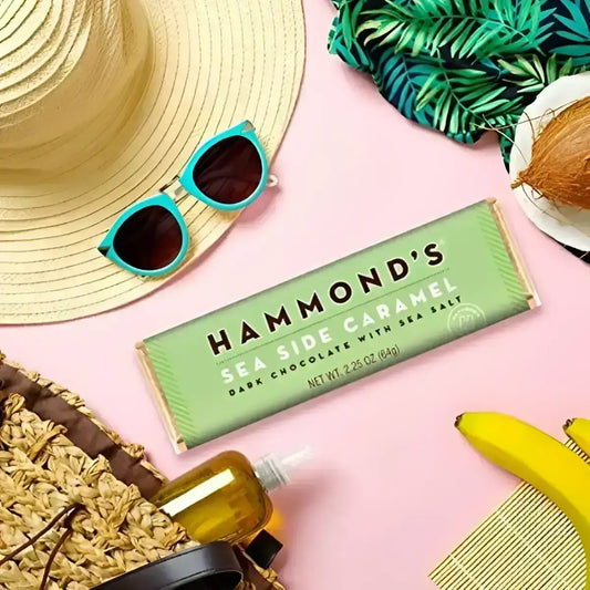 Seaside Caramel Candy Bar - Dark Chocolate - Natural - Hammond’s Candies
