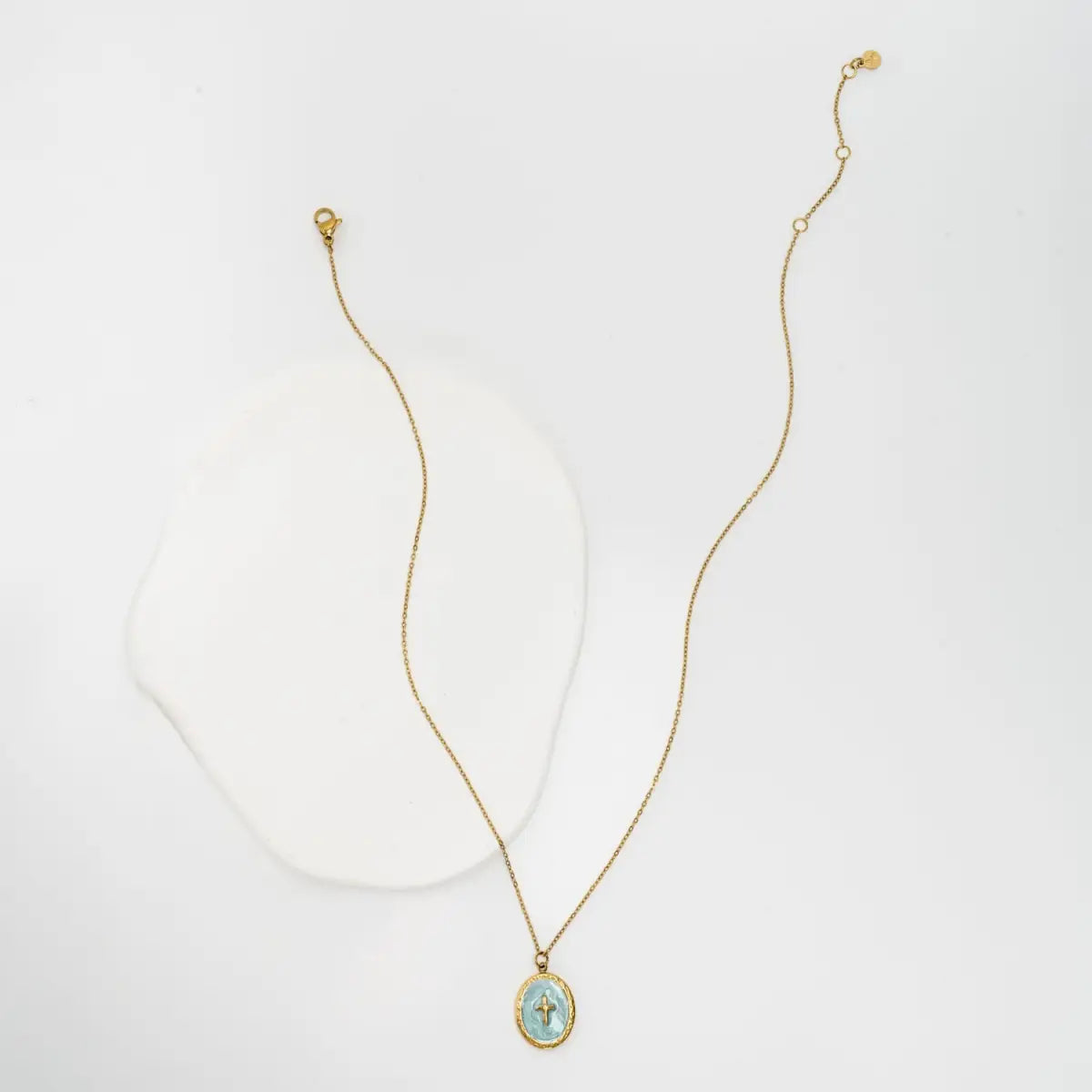 Shine Bright Cross Pendant in Mint - Starfish Project