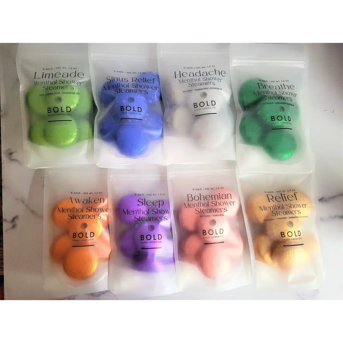 Shower Steamers – Awaken Energizing - Orange Lavender & Patchouli - 6 pack - Bold Space Candle Co.