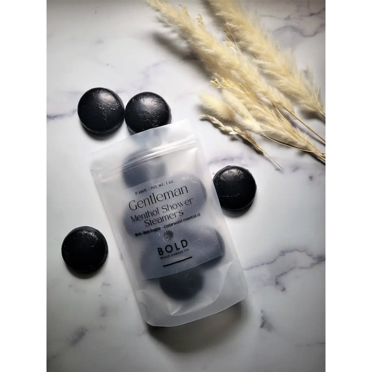 Shower Steamers – Gentleman - Birch Cedarwood - 6 pack - Bold Space Candle Co.