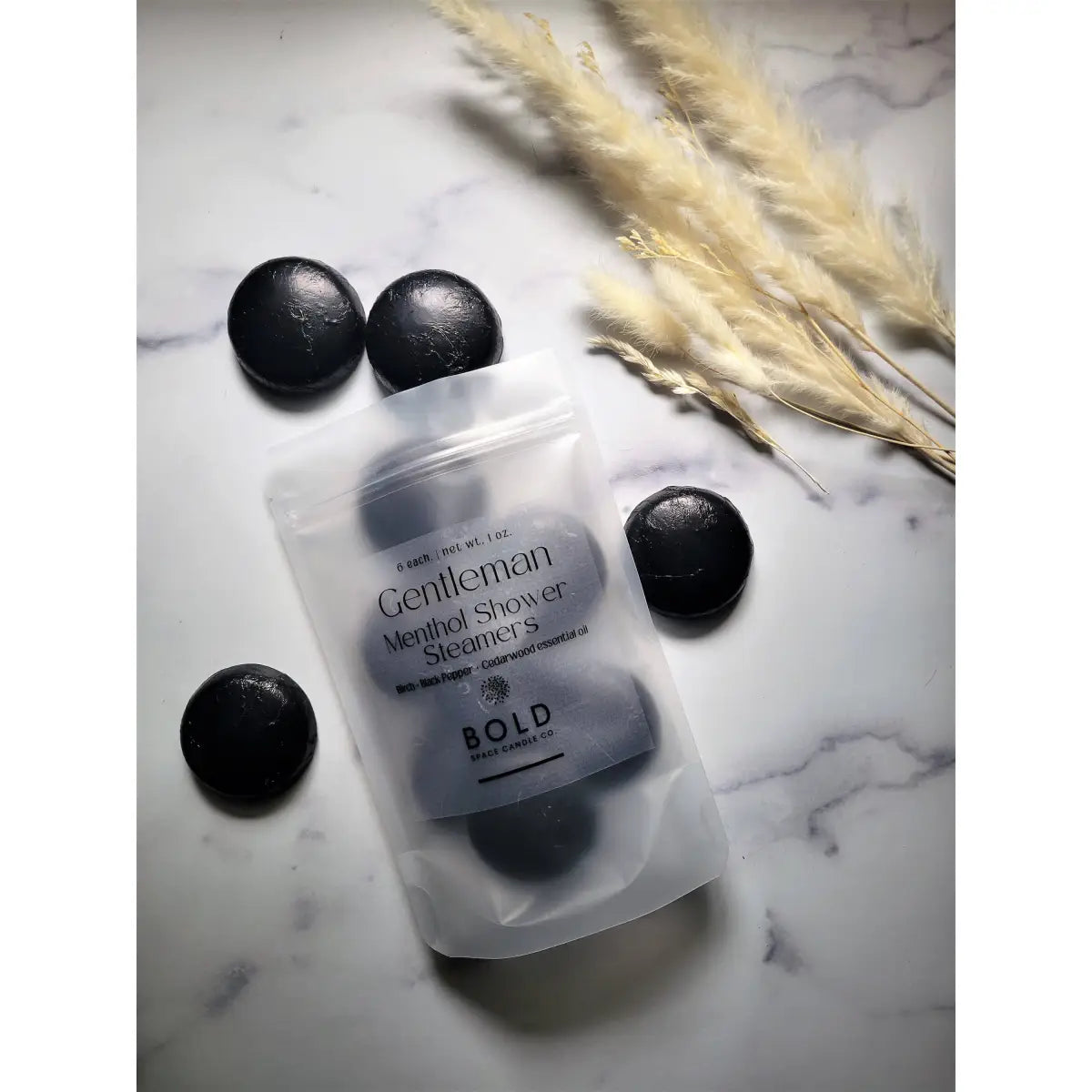 Shower Steamers – Gentleman - Birch Cedarwood - 6 pack - Bold Space Candle Co.