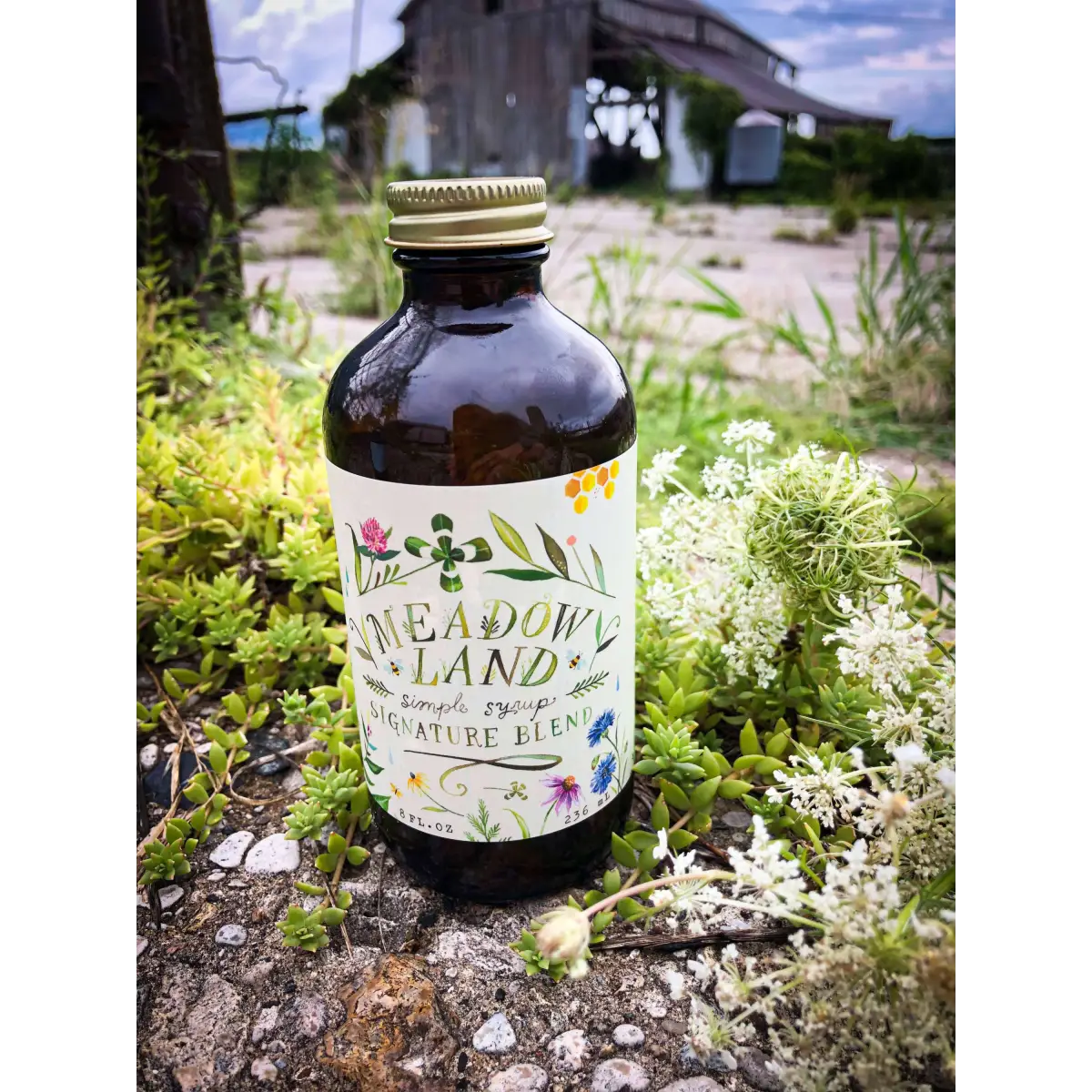 Signature Blend Simple Syrup - Honeysuckle & Clover - Tea - Meadowland Syrup