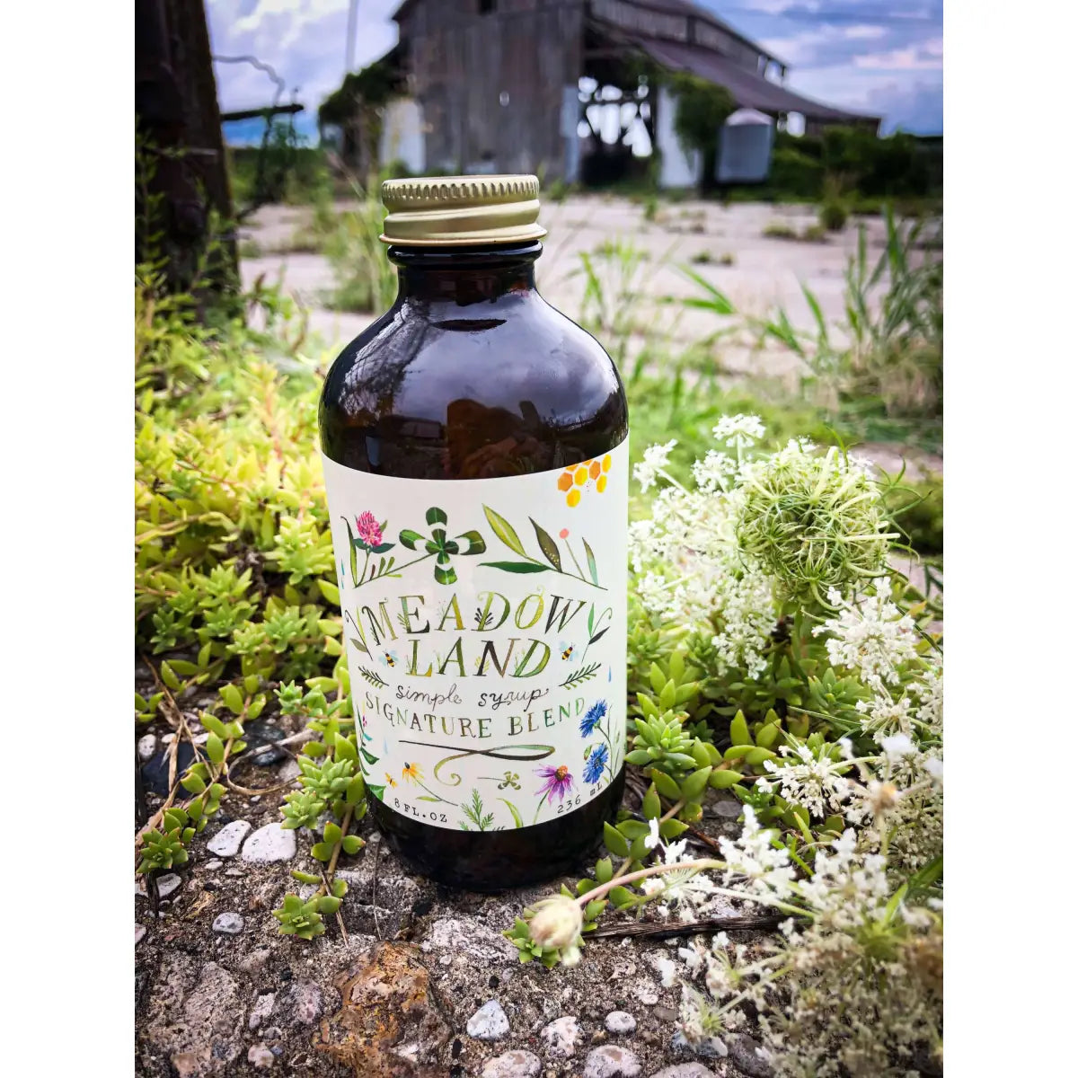 Signature Blend Simple Syrup - Honeysuckle & Clover - Tea - Meadowland Syrup