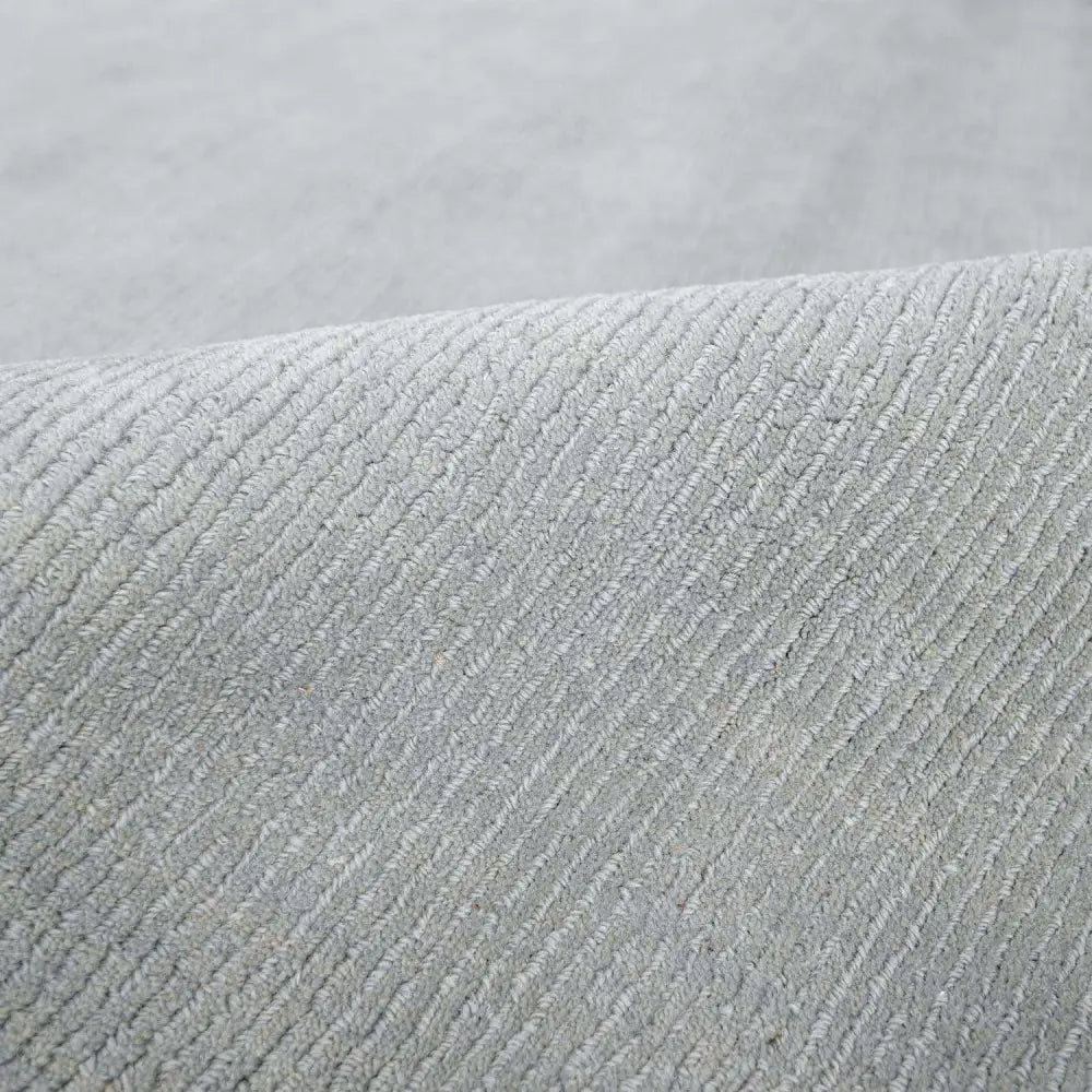 Simple Solid Gray Wool Area Rug - Boutique Rugs