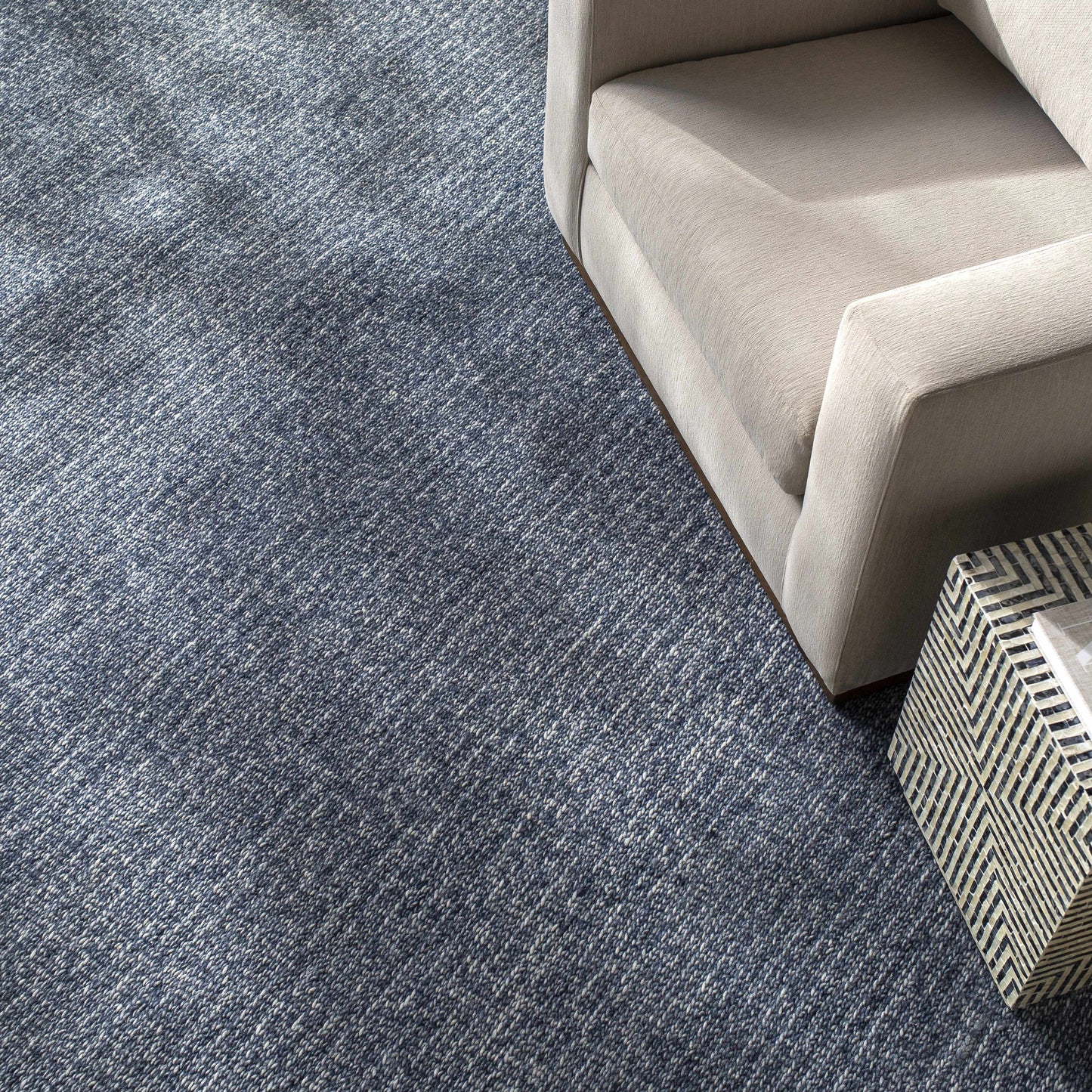 Blue Wool Area Rug - Boutique Rugs