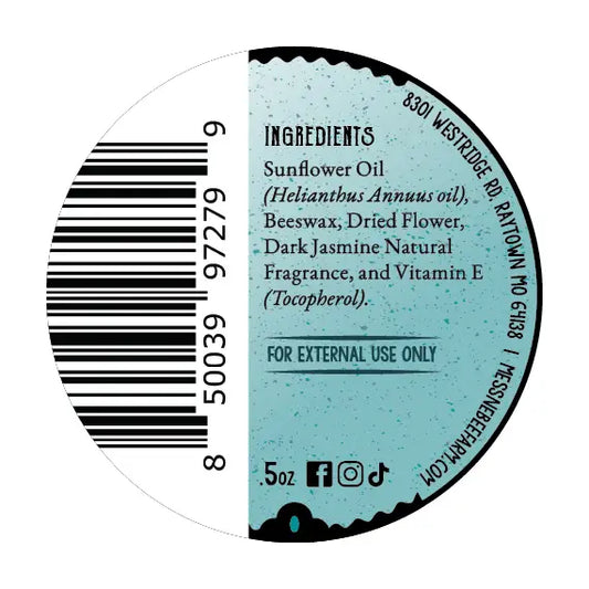Solid Perfume - Jasmine Nectar - Handmade with Beeswax - Messner Bee Farm