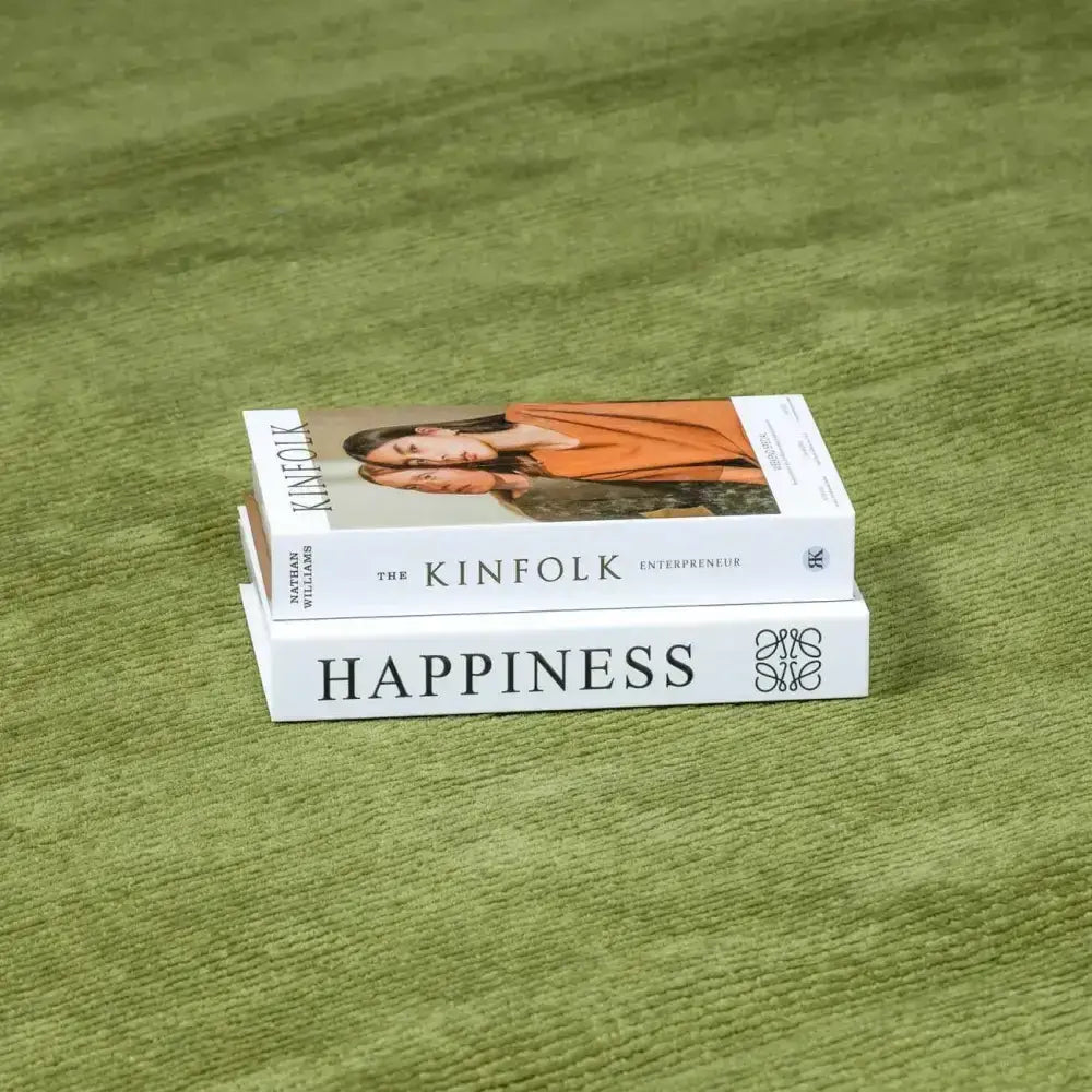 Solid Wool Sage Green Area Rug - Boutique Rugs