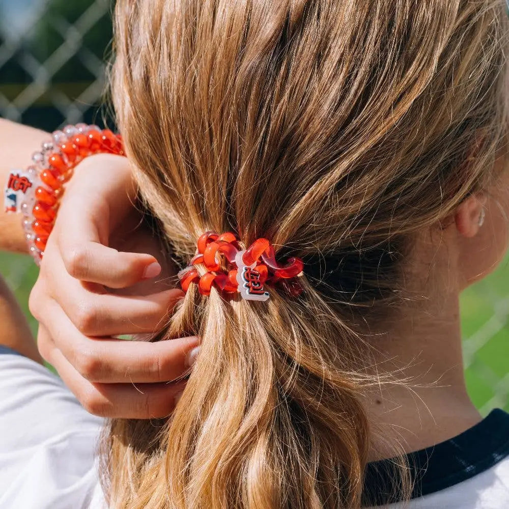 Spiral Hair Coils - St. Louis Cardinals Hair Ties - Large - TELETIES