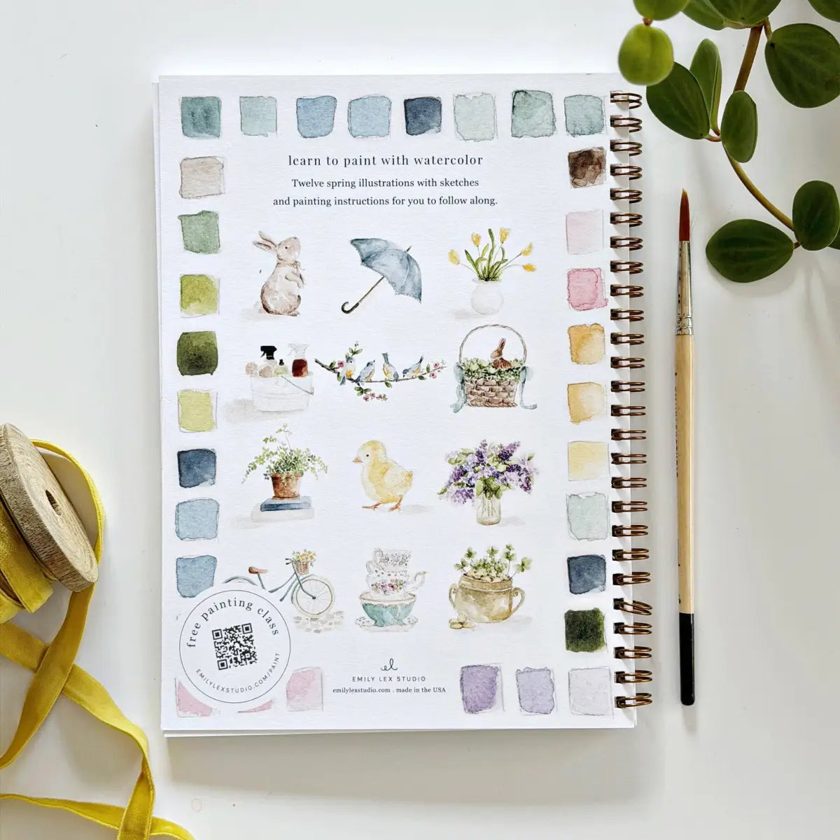 Watercolor Workbook - Spring - Emily Lex - emily lex studio