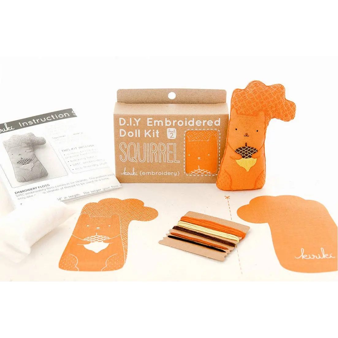 Squirrel - Embroidery Kit - Kiriki Press