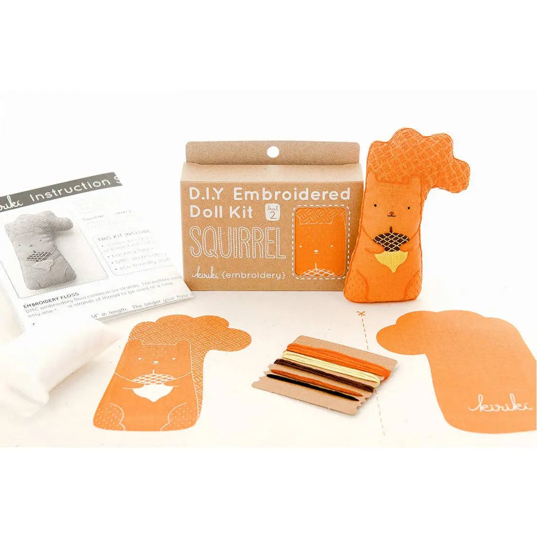 Squirrel - Embroidery Kit - Kiriki Press