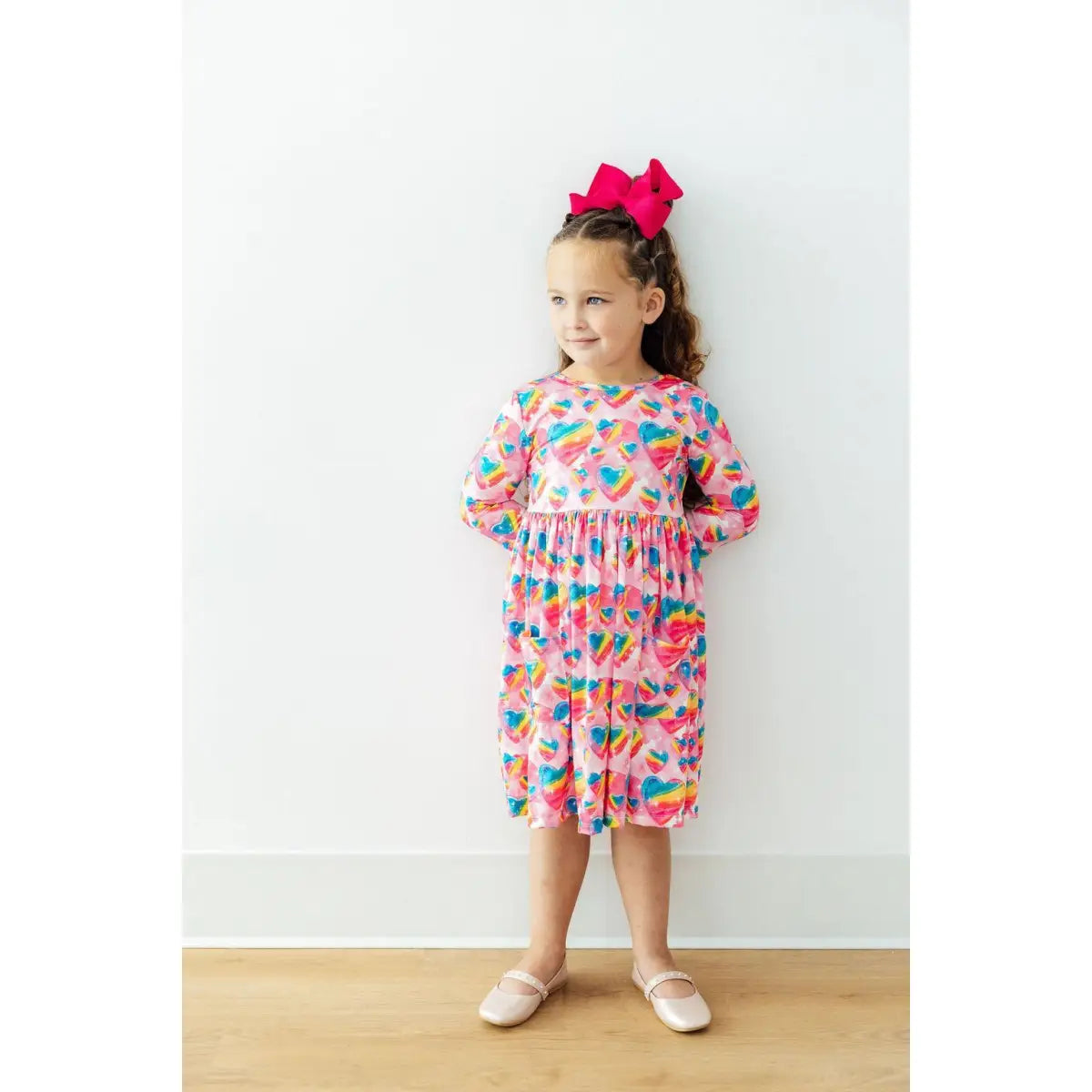 Pocket Twirl Dress - Sugar & Spice 3/4 Sleeve - Mila & Rose ®