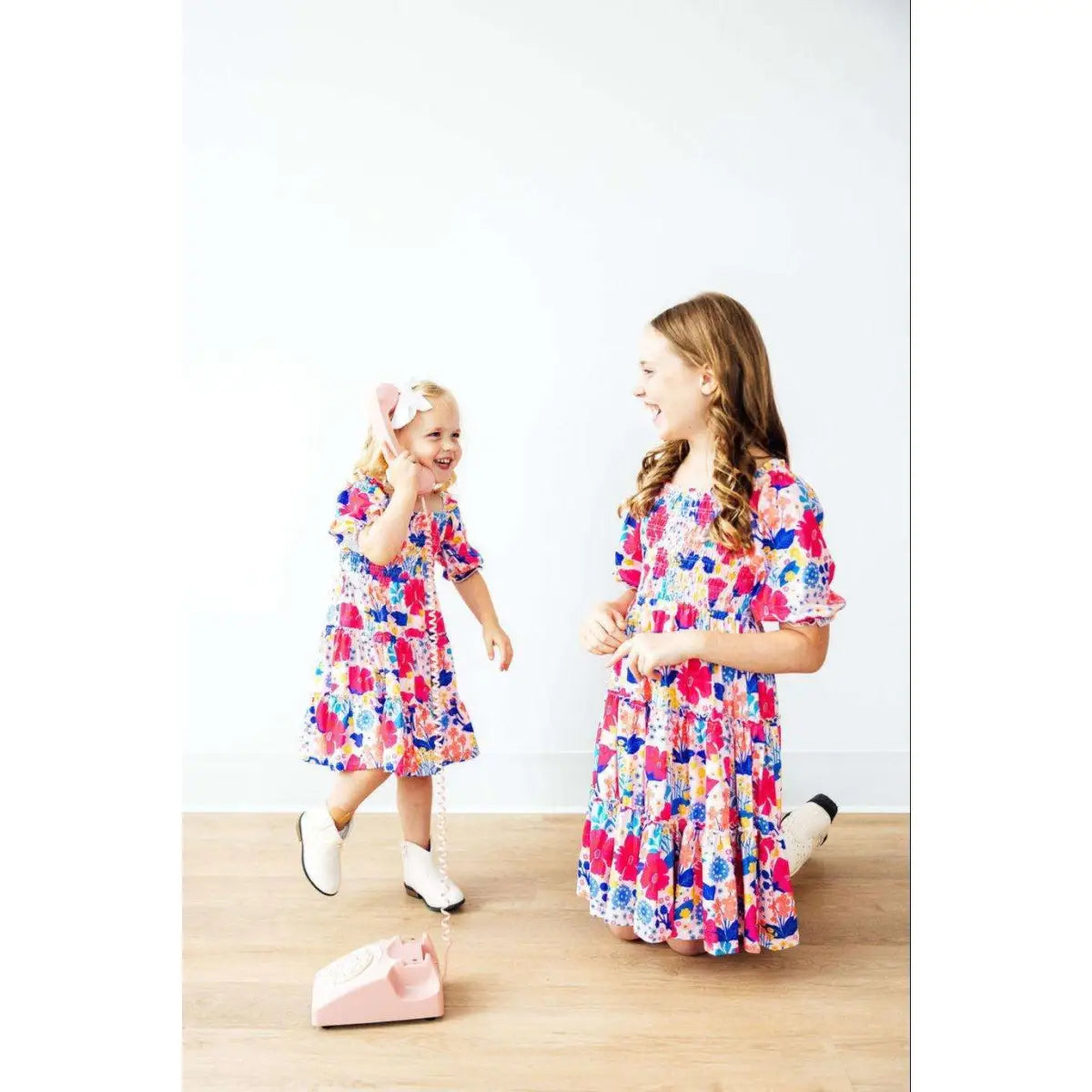 Sunshine Garden Smocked Ruffle Dress - Mila & Rose ®
