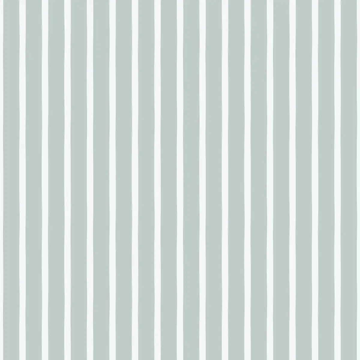 Sutherland Wallpaper - Pastel Stripes for Kids - by Linen and Paper Design - Sample 1 foot by 1 foot / Sage - Loomwell