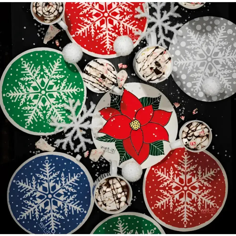 Swedish Dish Cloth - Blue Snowflake - Wet-it!