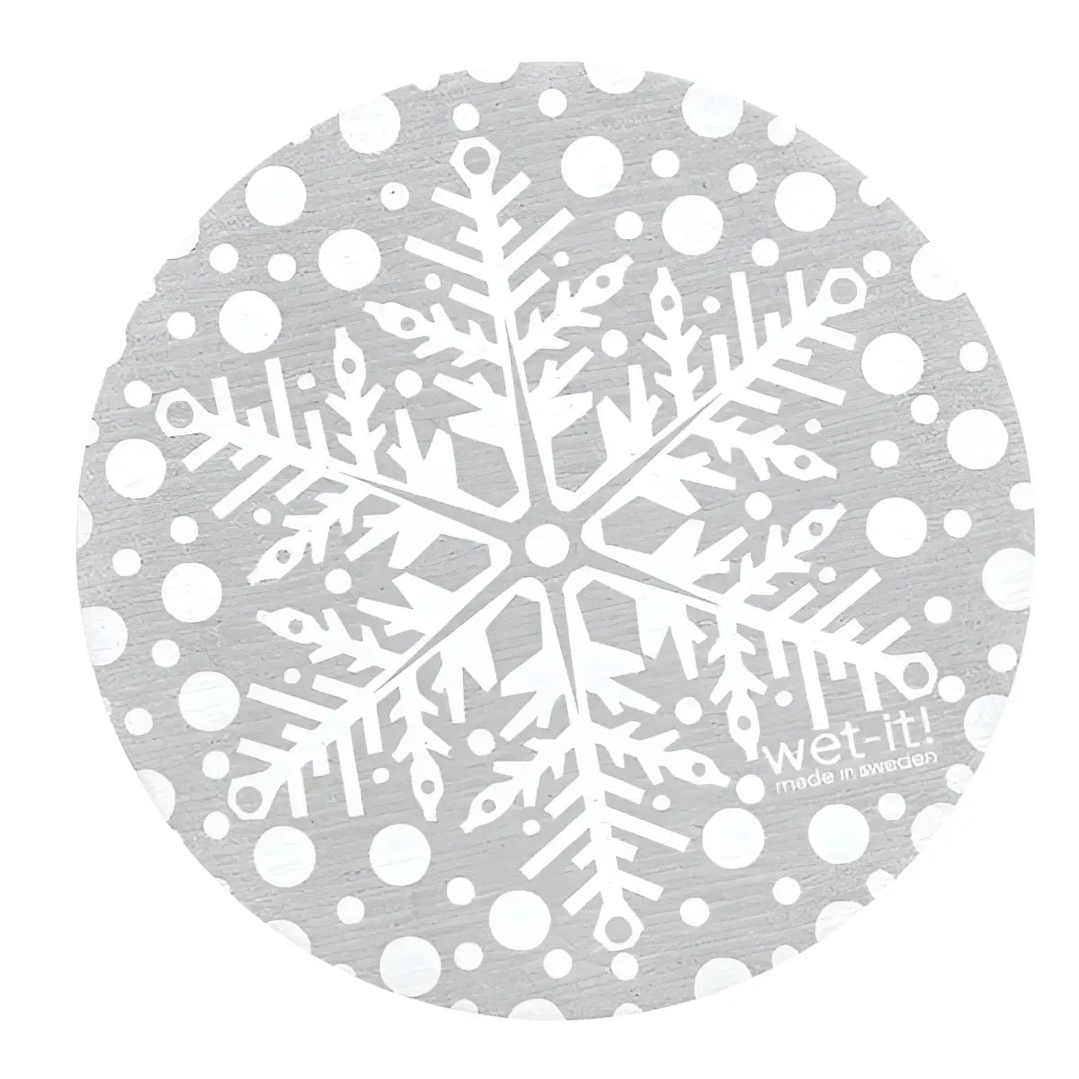 Swedish Dish Cloth - Gray Snowflake - Wet-it!