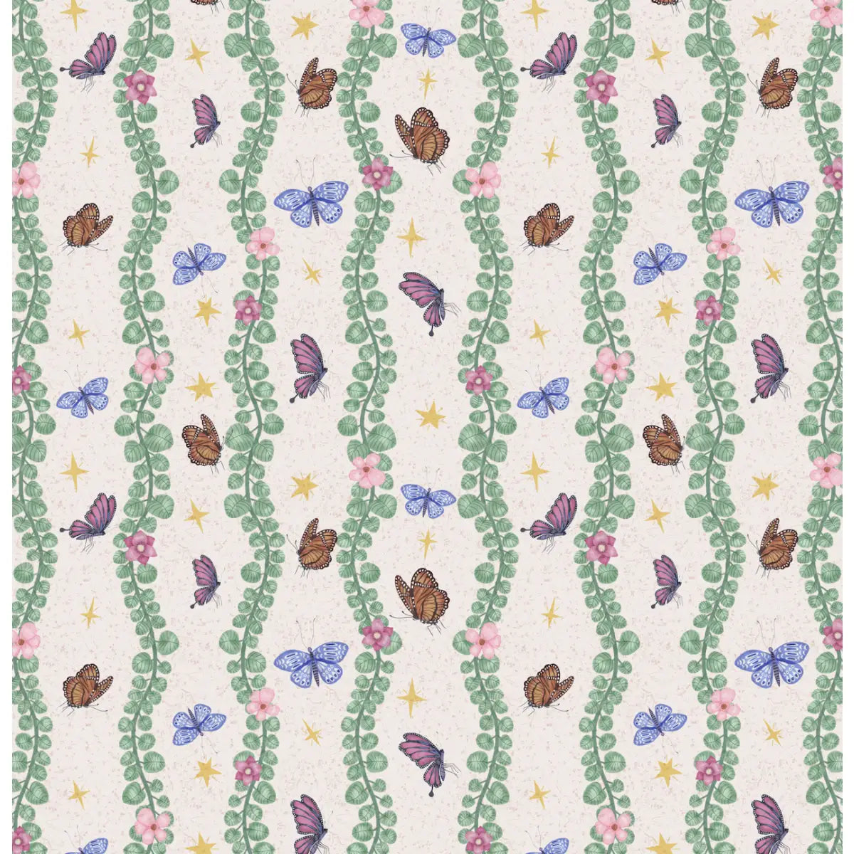 Sylva Wallpaper - Butterflies for Kids - by Jun Shu Create - Loomwell Home Goods