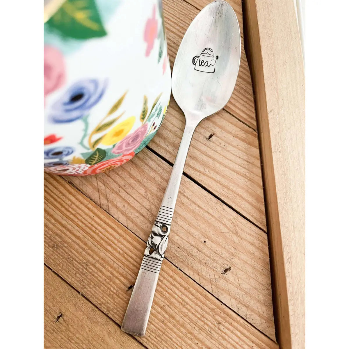 Teapot Tea Vintage Stamped Spoon - The Sassy Barn
