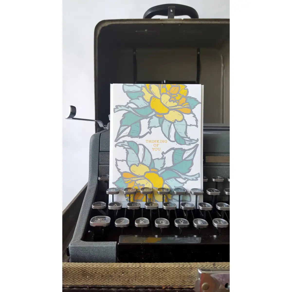 Thinking of You Friendship Greeting Card / Sympathy Card - Little Green