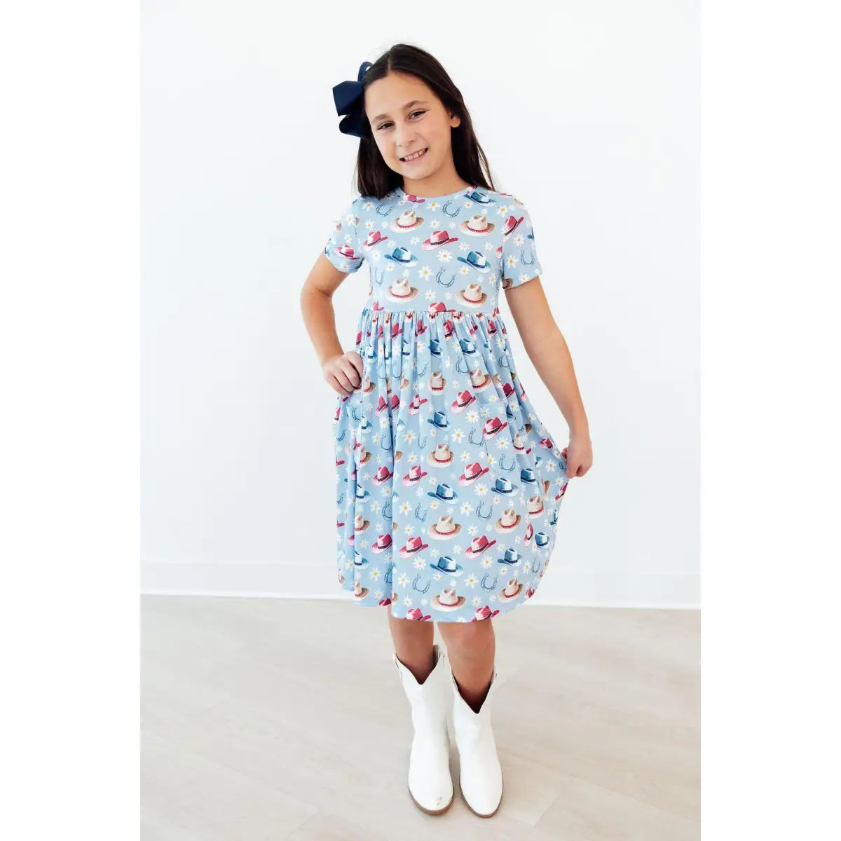 Tip Your Hat S/S Pocket Twirl Dress - Mila & Rose ®