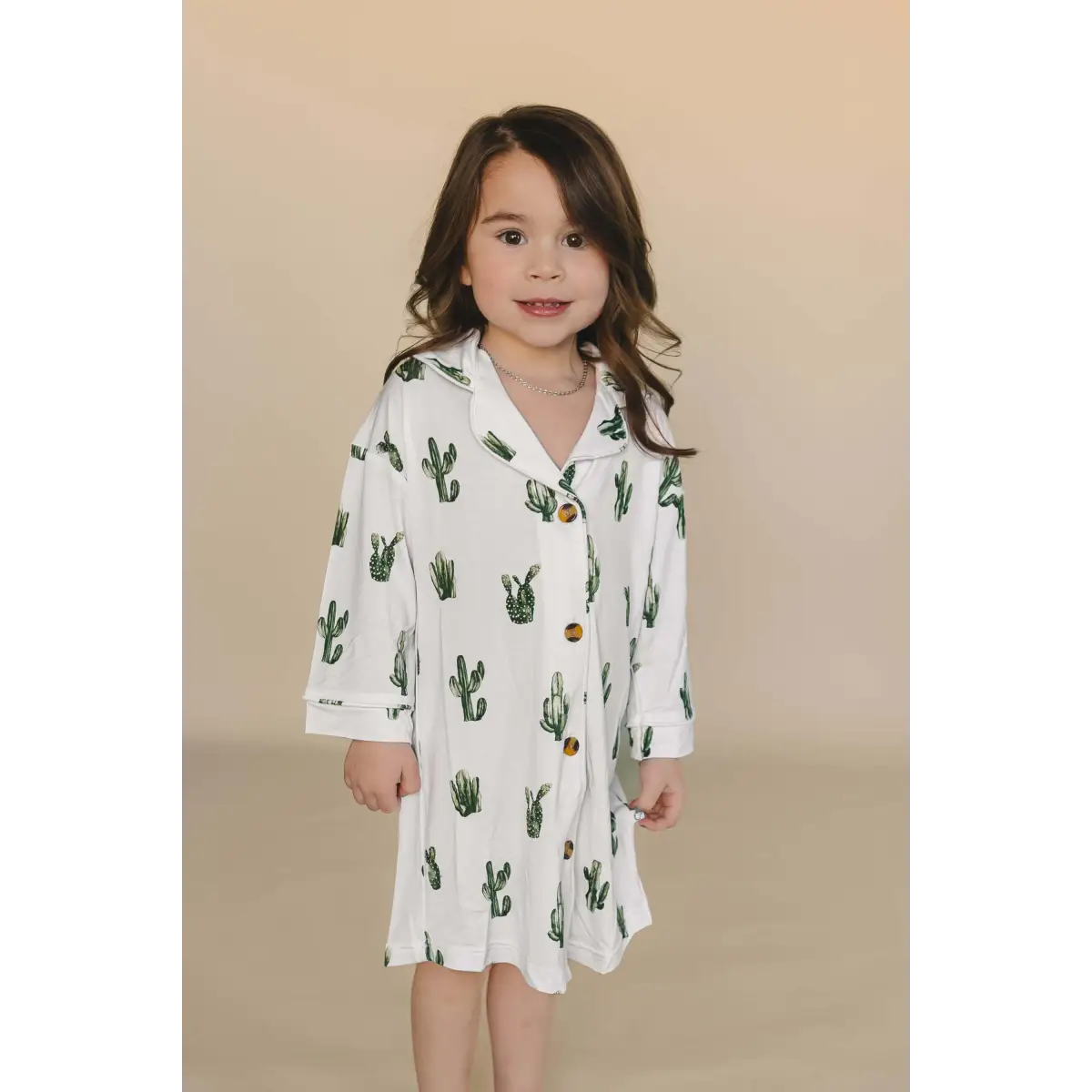 Toddler Nightgown Pajamas - Cactus - Annie Bean