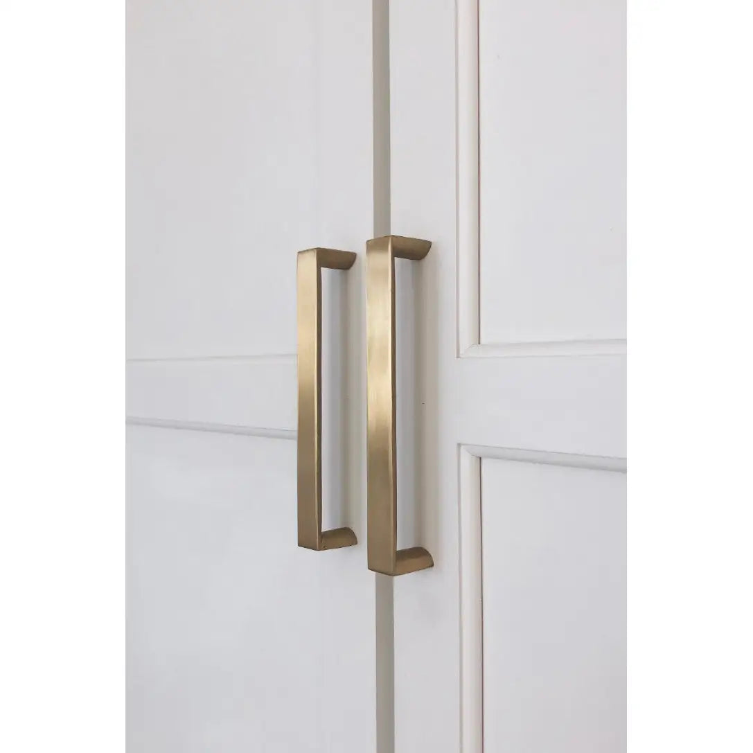 Transitional Bar Cabinet Dresser Pull Brass - Ave Home