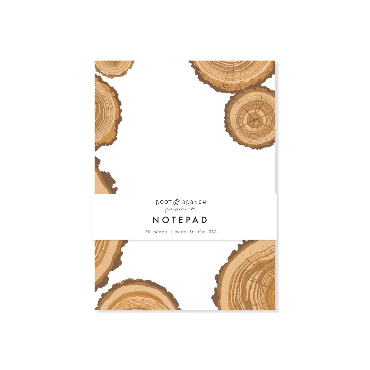 Notepad - Tree Rings - Root & Branch Paper Co.