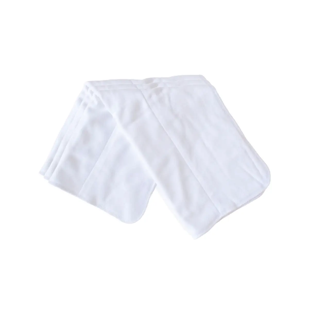 Tri-Fold Burp Cloths Set of 3 - One Size / White - ARB Blanks